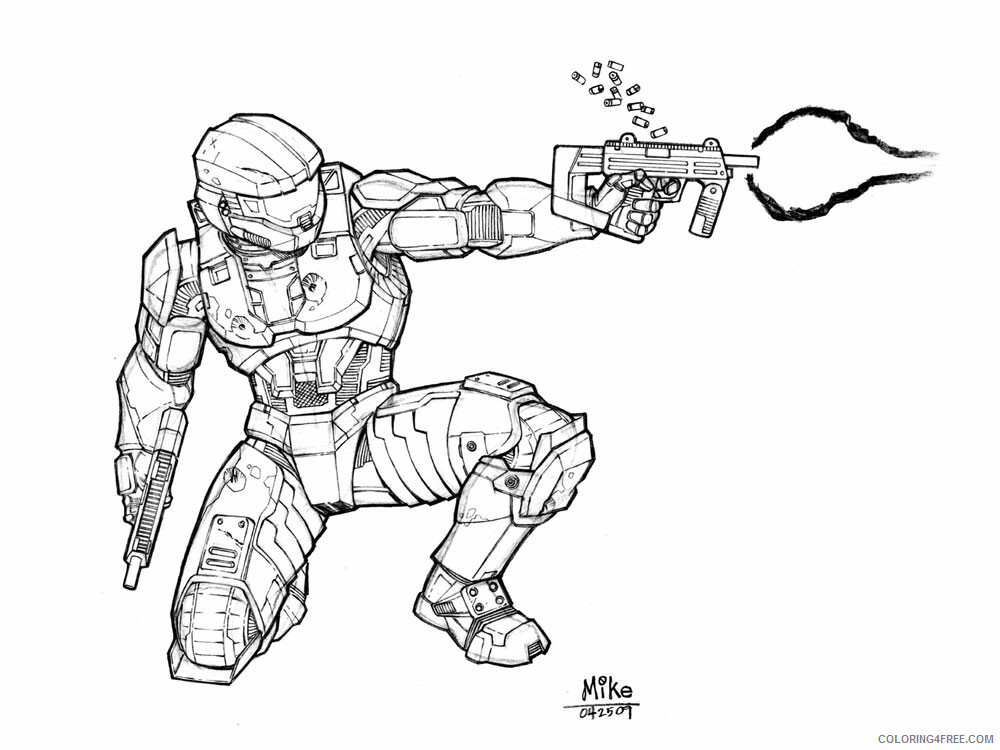 Halo Coloring Pages Games halo for boys 18 Printable 2021 0297 Coloring4free