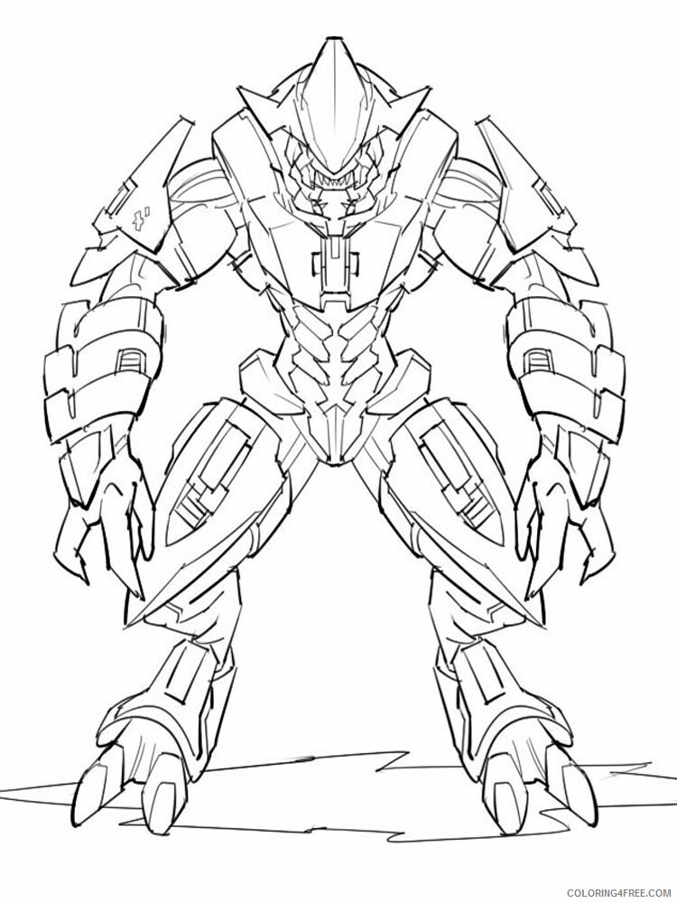Halo Coloring Pages Games halo for boys 20 Printable 2021 0299 Coloring4free