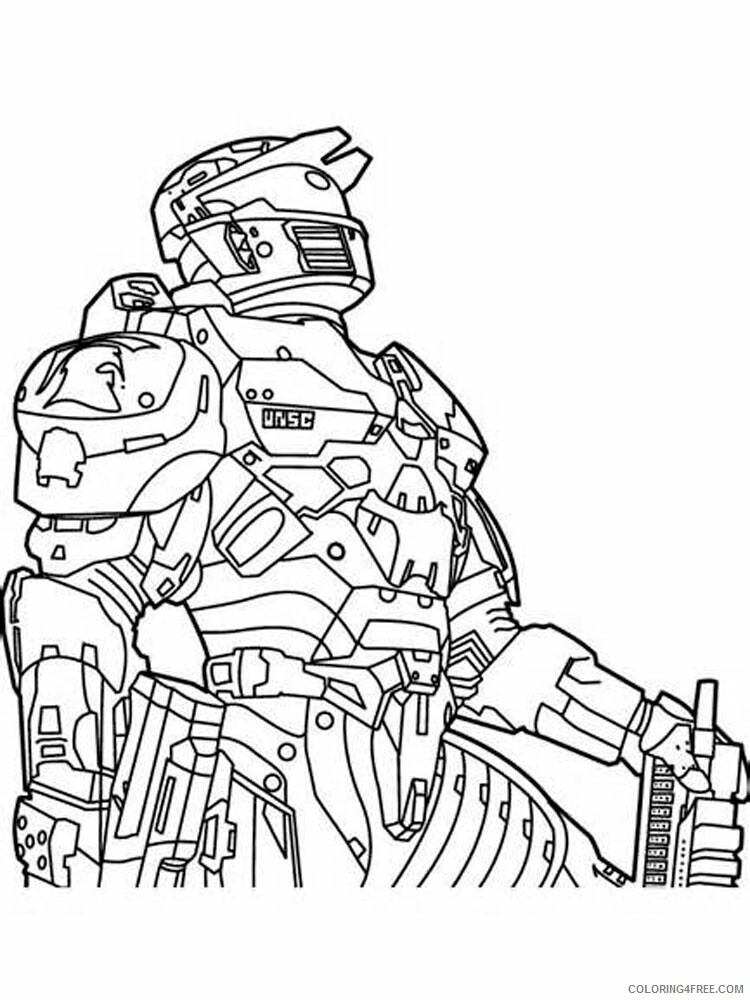 Halo Coloring Pages Games halo for boys 6 Printable 2021 0301 Coloring4free