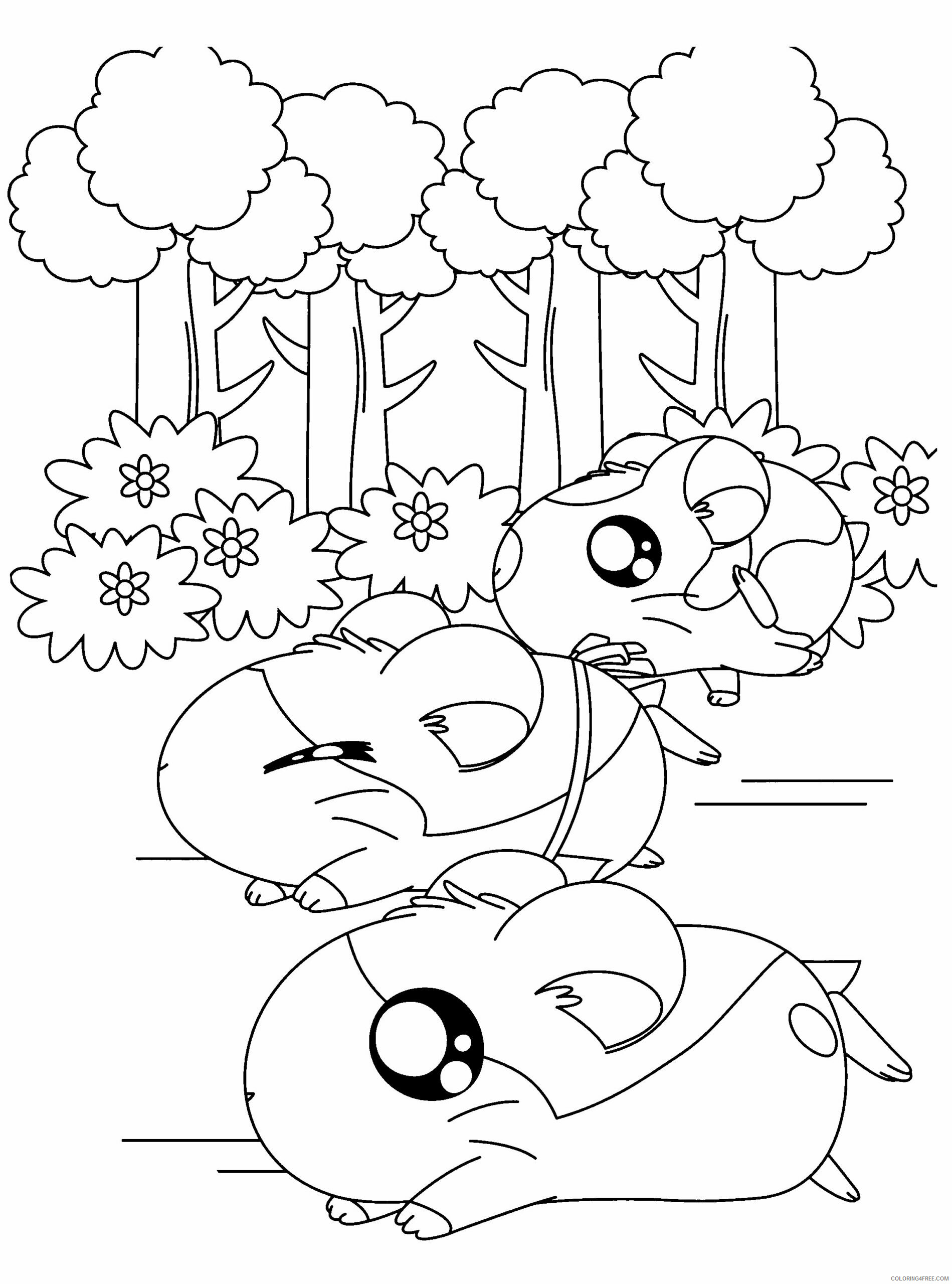 Hamtaro Printable Coloring Pages Anime hamtaro 108 2021 0574 Coloring4free