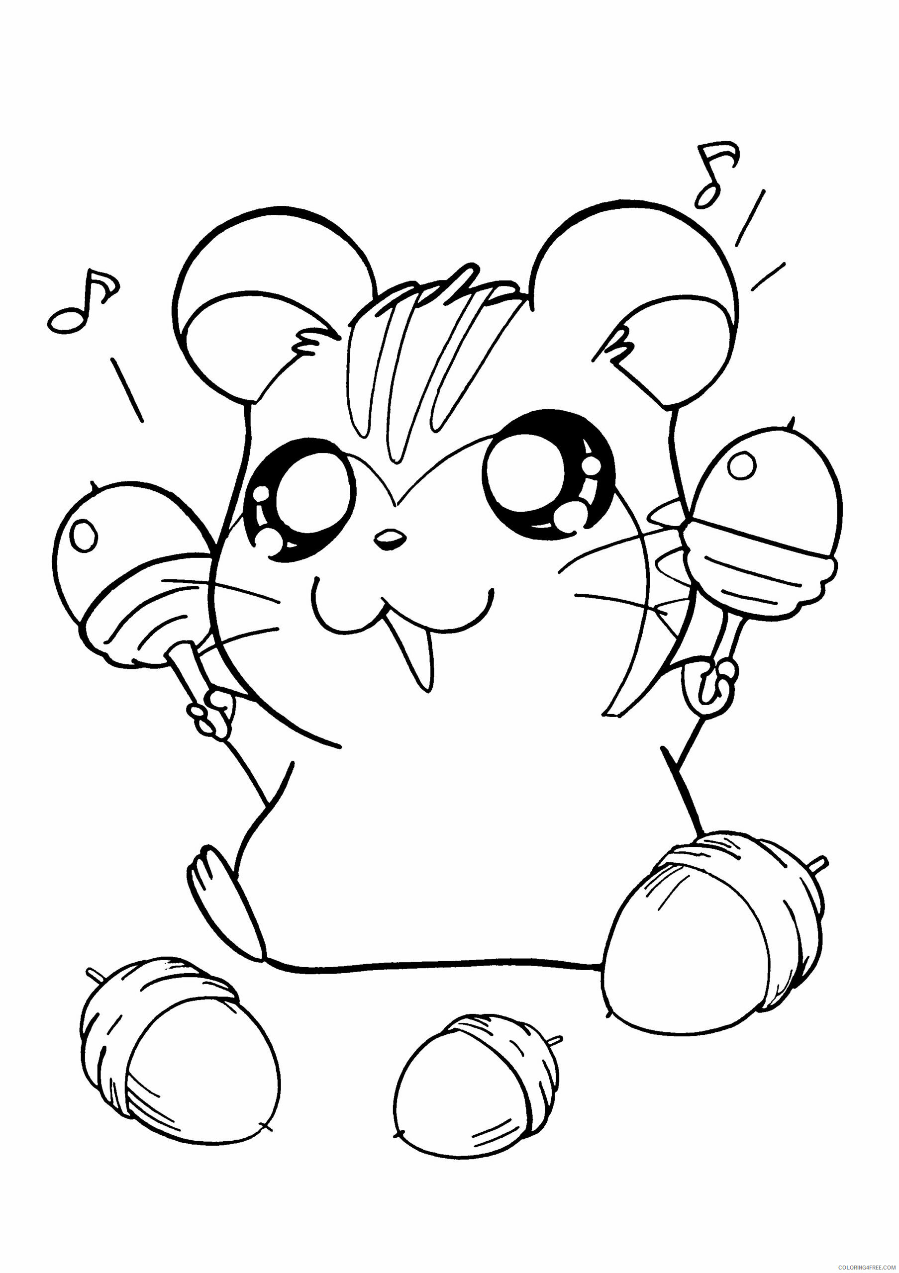 Hamtaro Printable Coloring Pages Anime hamtaro 121 2021 0586 Coloring4free