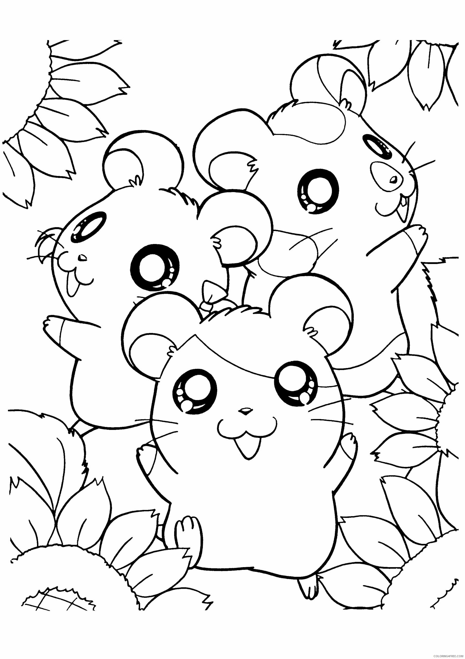 Hamtaro Printable Coloring Pages Anime hamtaro 127 2021 0592 Coloring4free