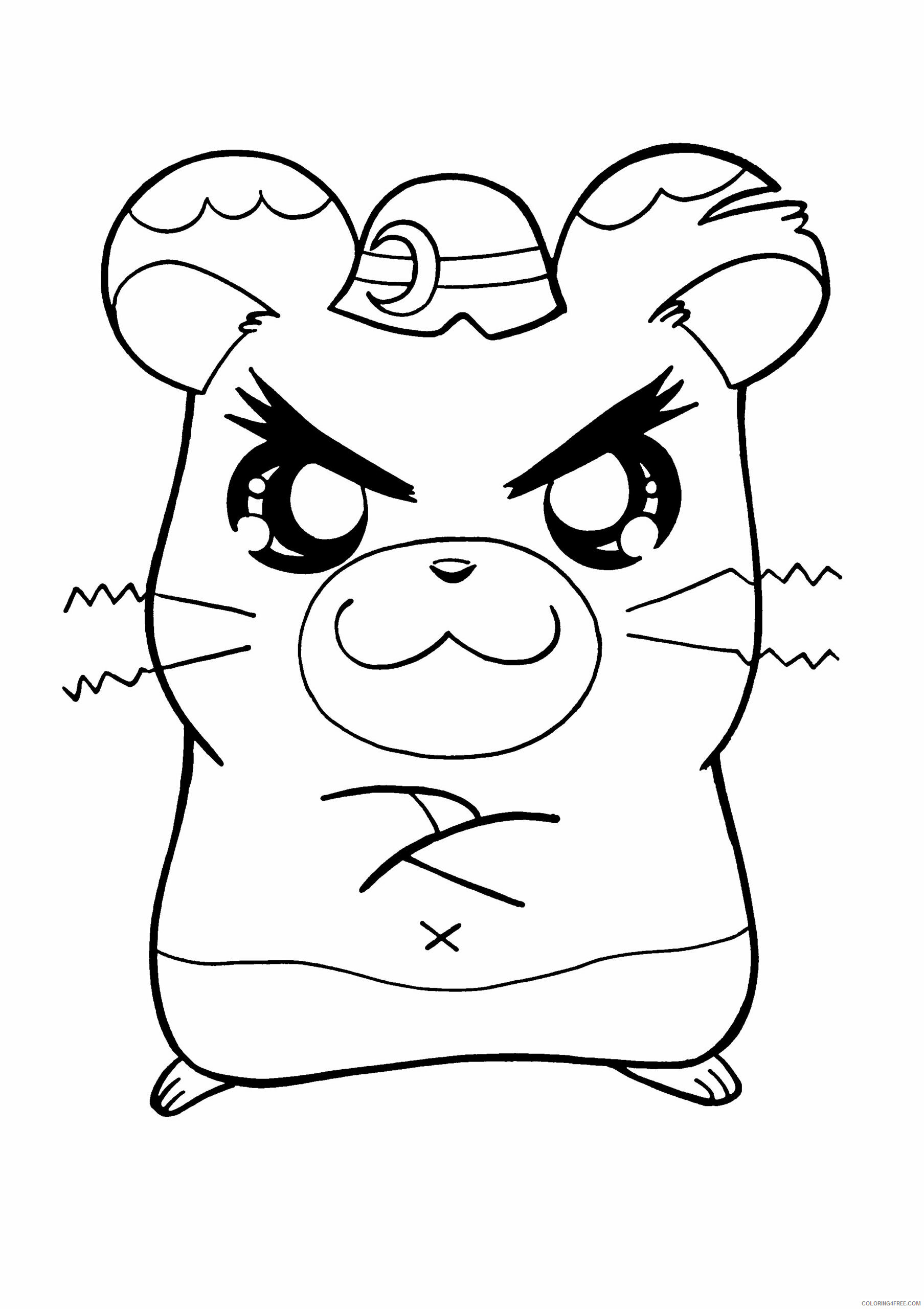 Hamtaro Printable Coloring Pages Anime hamtaro 128 2021 0593 Coloring4free