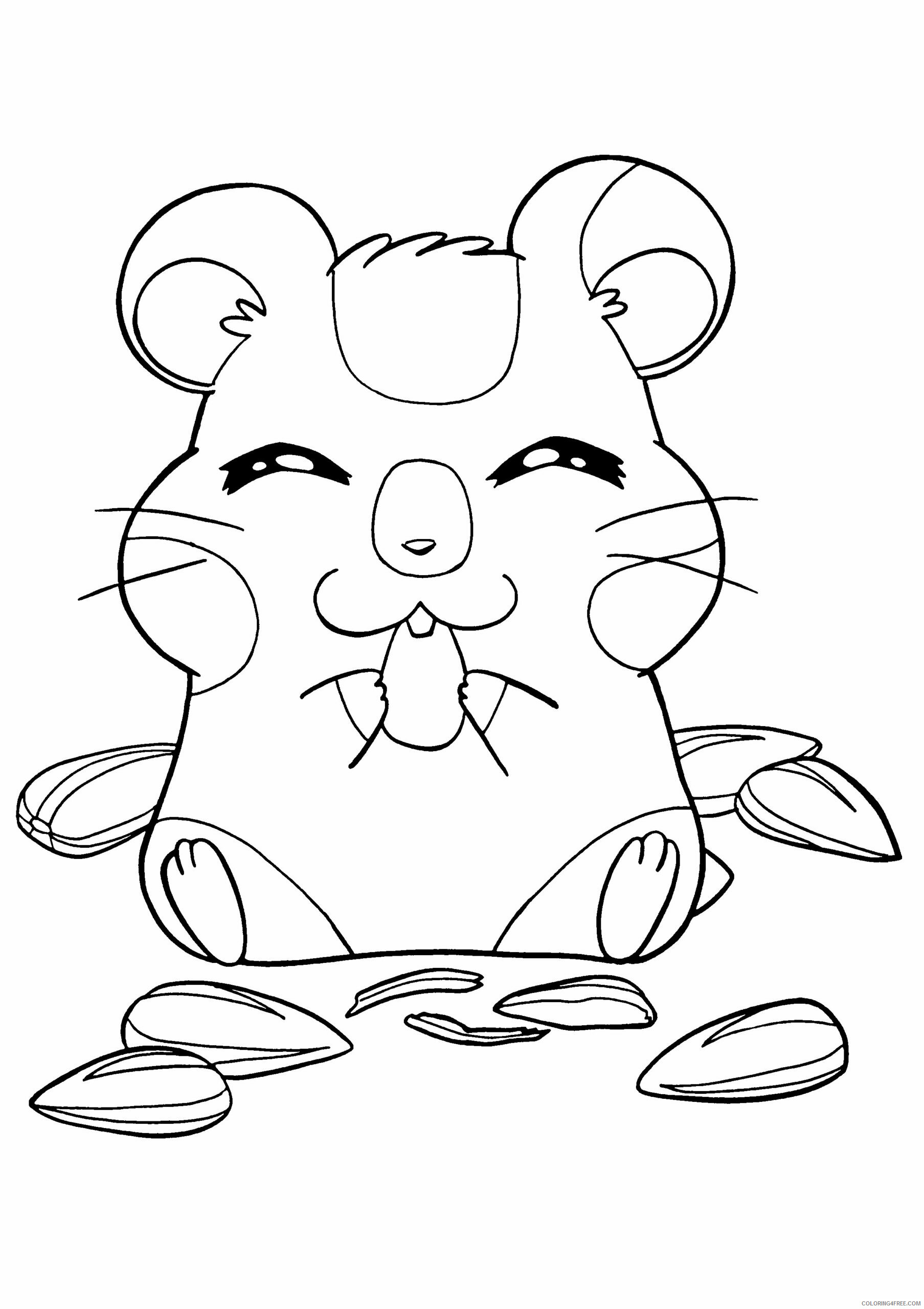 Hamtaro Printable Coloring Pages Anime hamtaro 130 2021 0595 Coloring4free