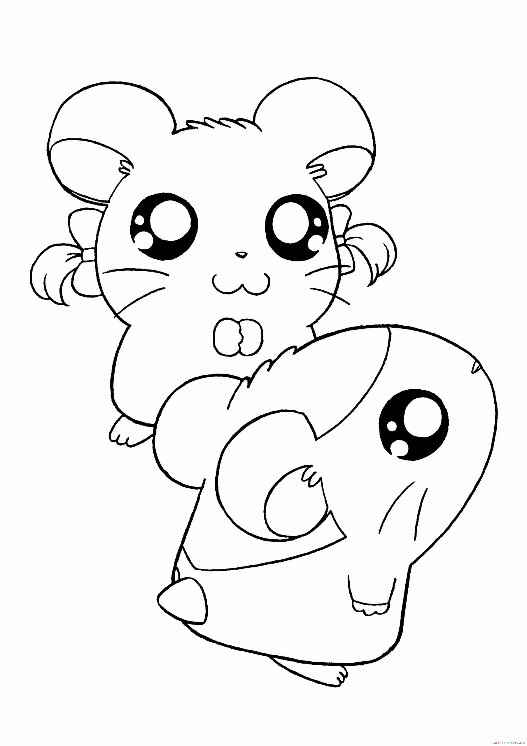 Hamtaro Printable Coloring Pages Anime hamtaro 139 2021 0601 Coloring4free