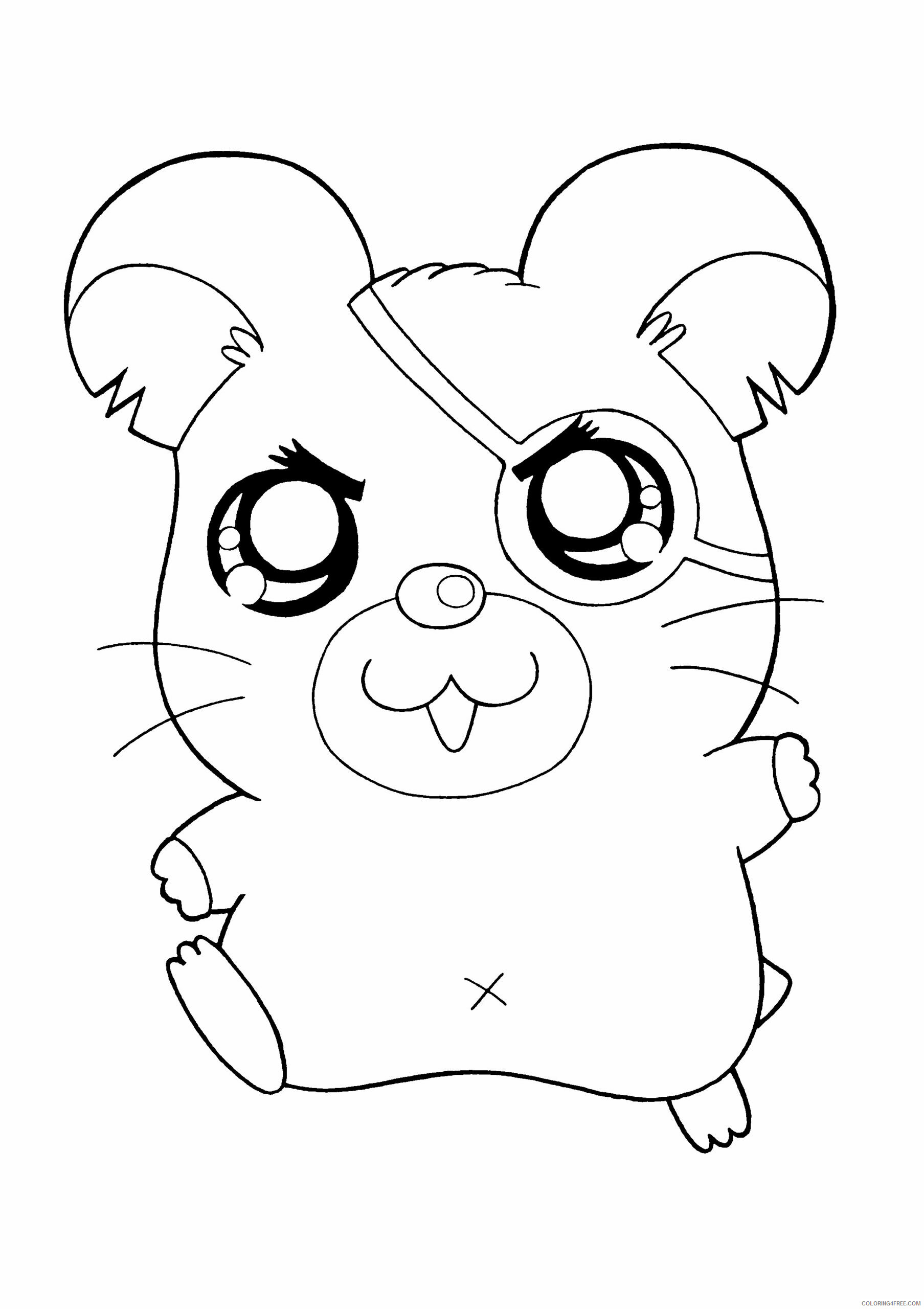 Hamtaro Printable Coloring Pages Anime hamtaro 141 2021 0604 Coloring4free