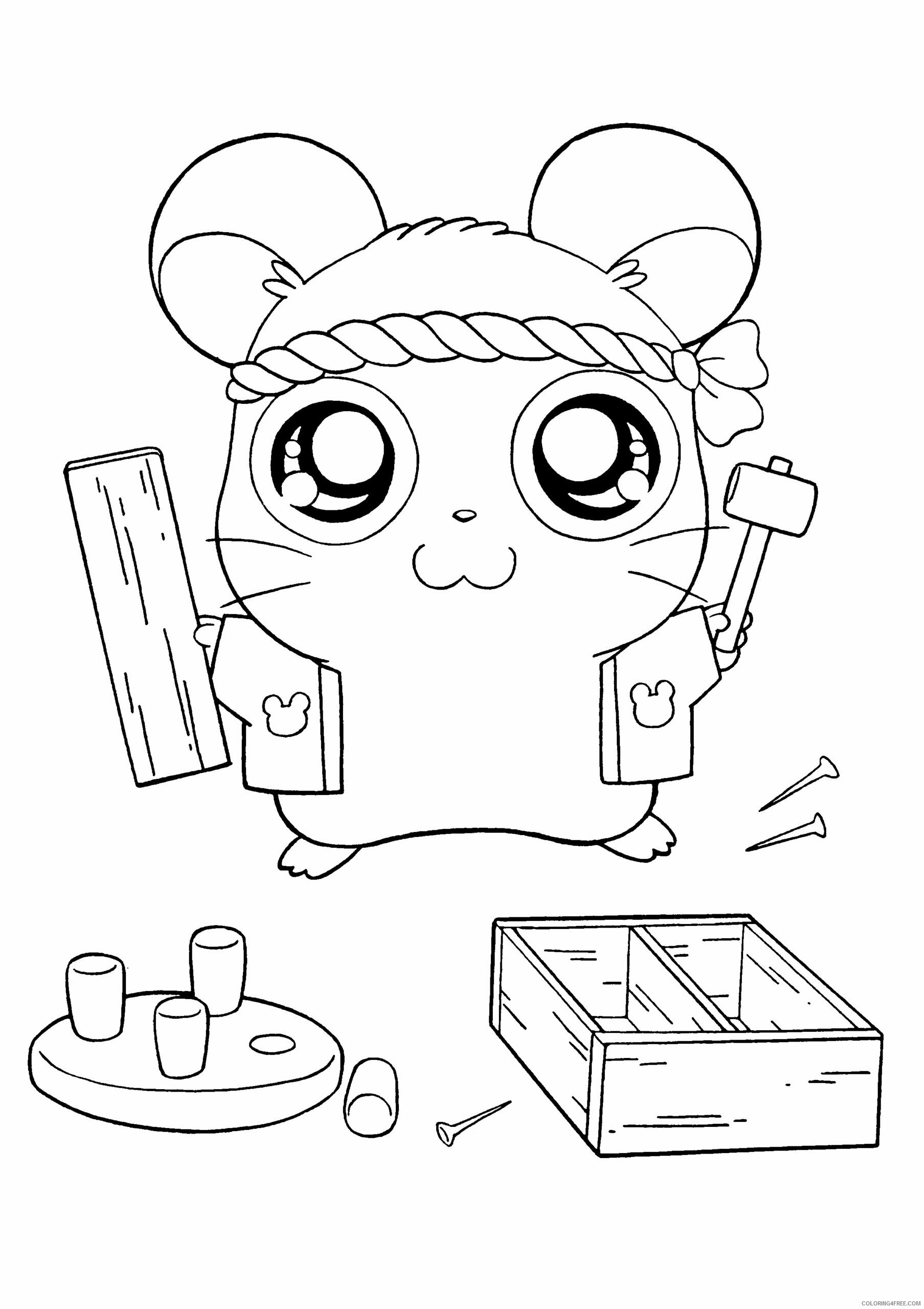 Hamtaro Printable Coloring Pages Anime hamtaro 143 2021 0606 Coloring4free