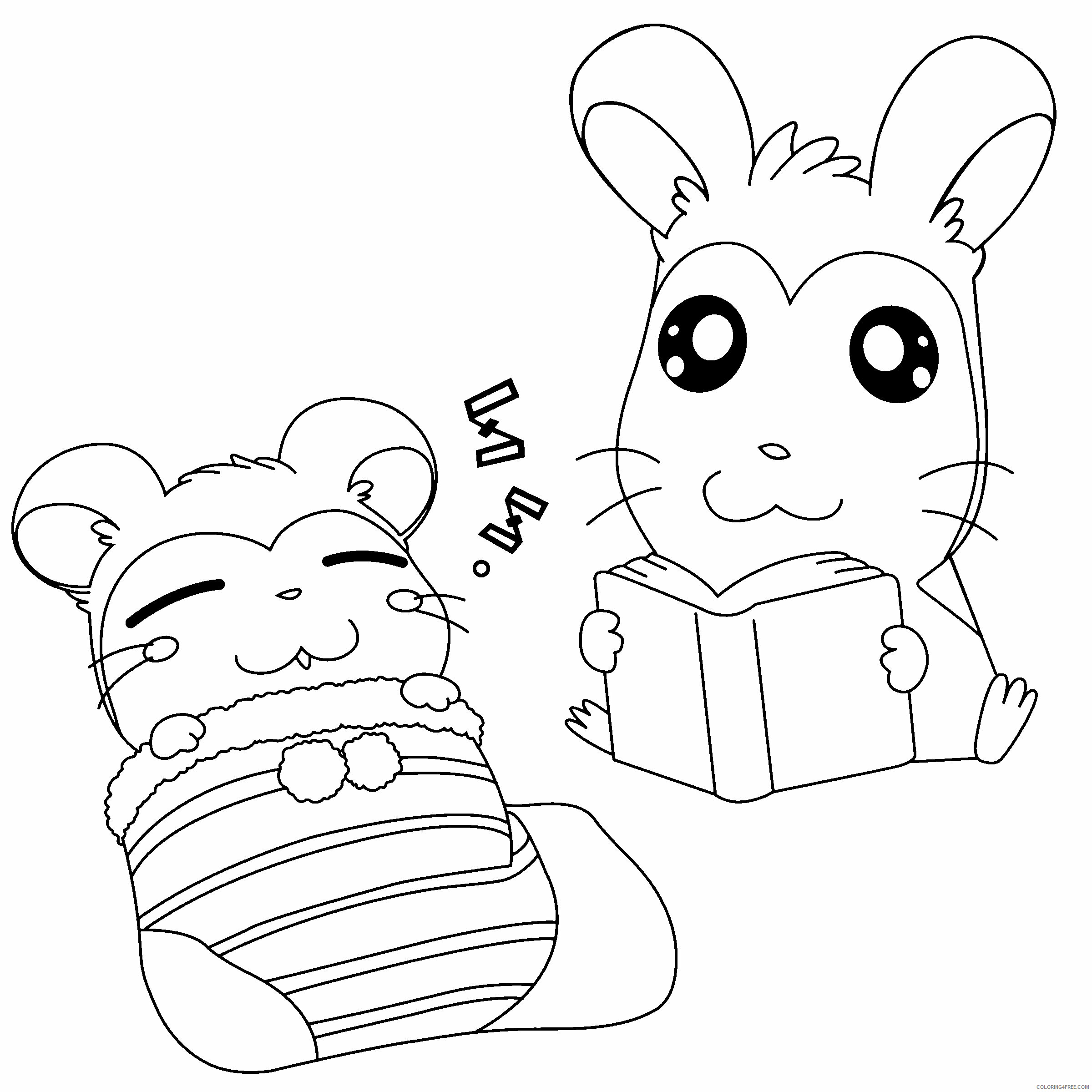 Hamtaro Printable Coloring Pages Anime hamtaro 168 2021 0633 Coloring4free