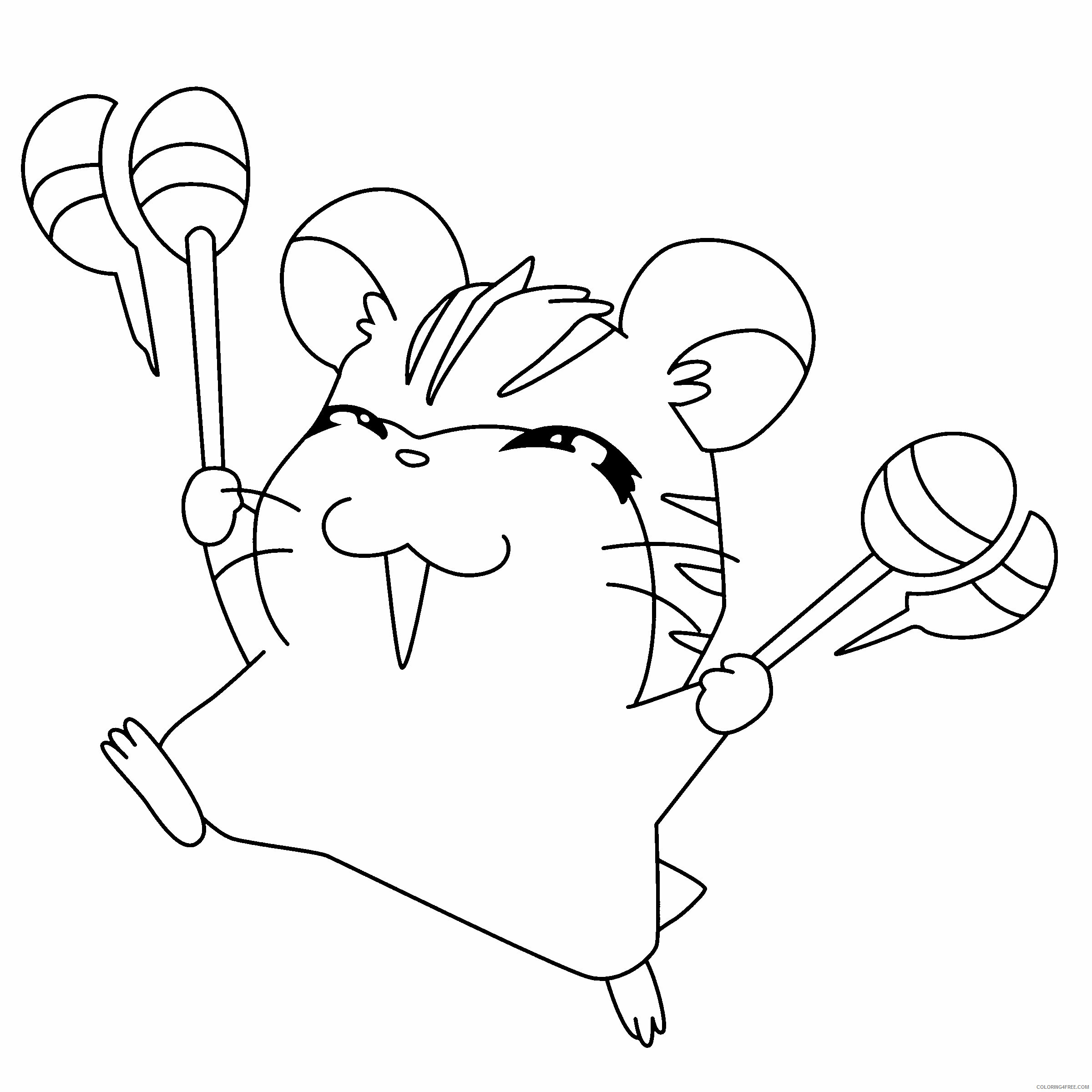 Hamtaro Printable Coloring Pages Anime hamtaro 169 2021 0634 Coloring4free