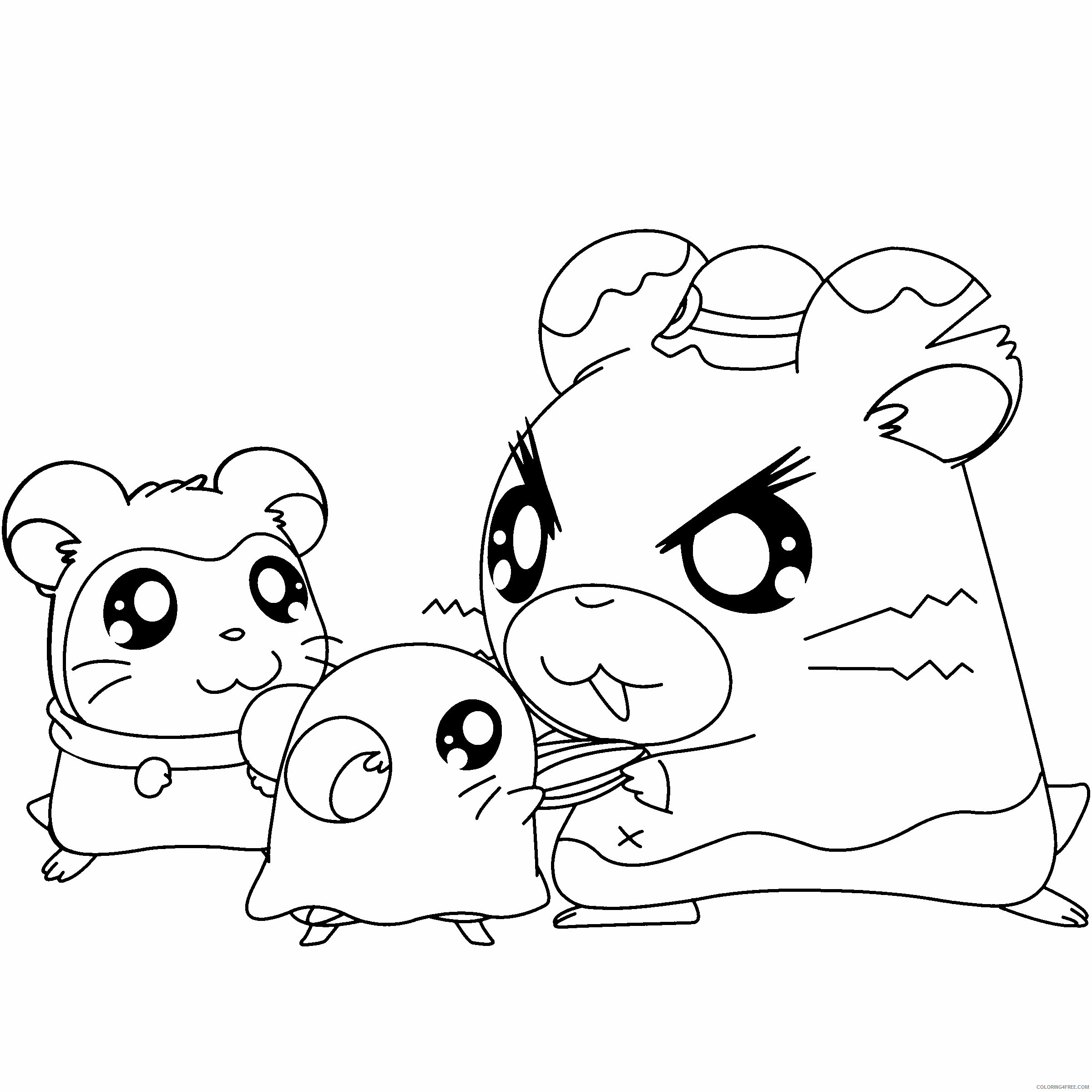 Hamtaro Printable Coloring Pages Anime hamtaro 170 2021 0636 Coloring4free