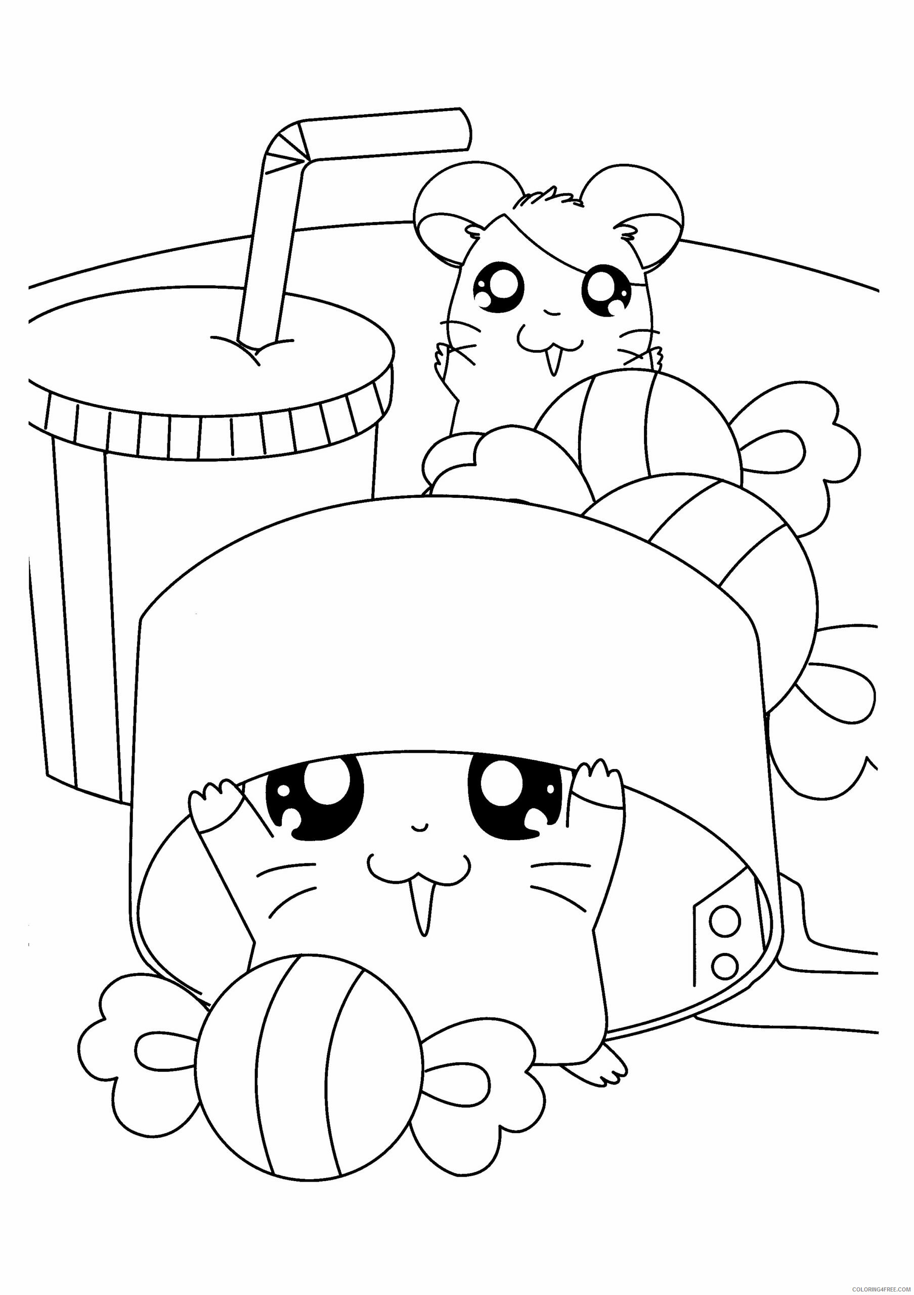 Hamtaro Printable Coloring Pages Anime hamtaro 183 2021 0650 Coloring4free