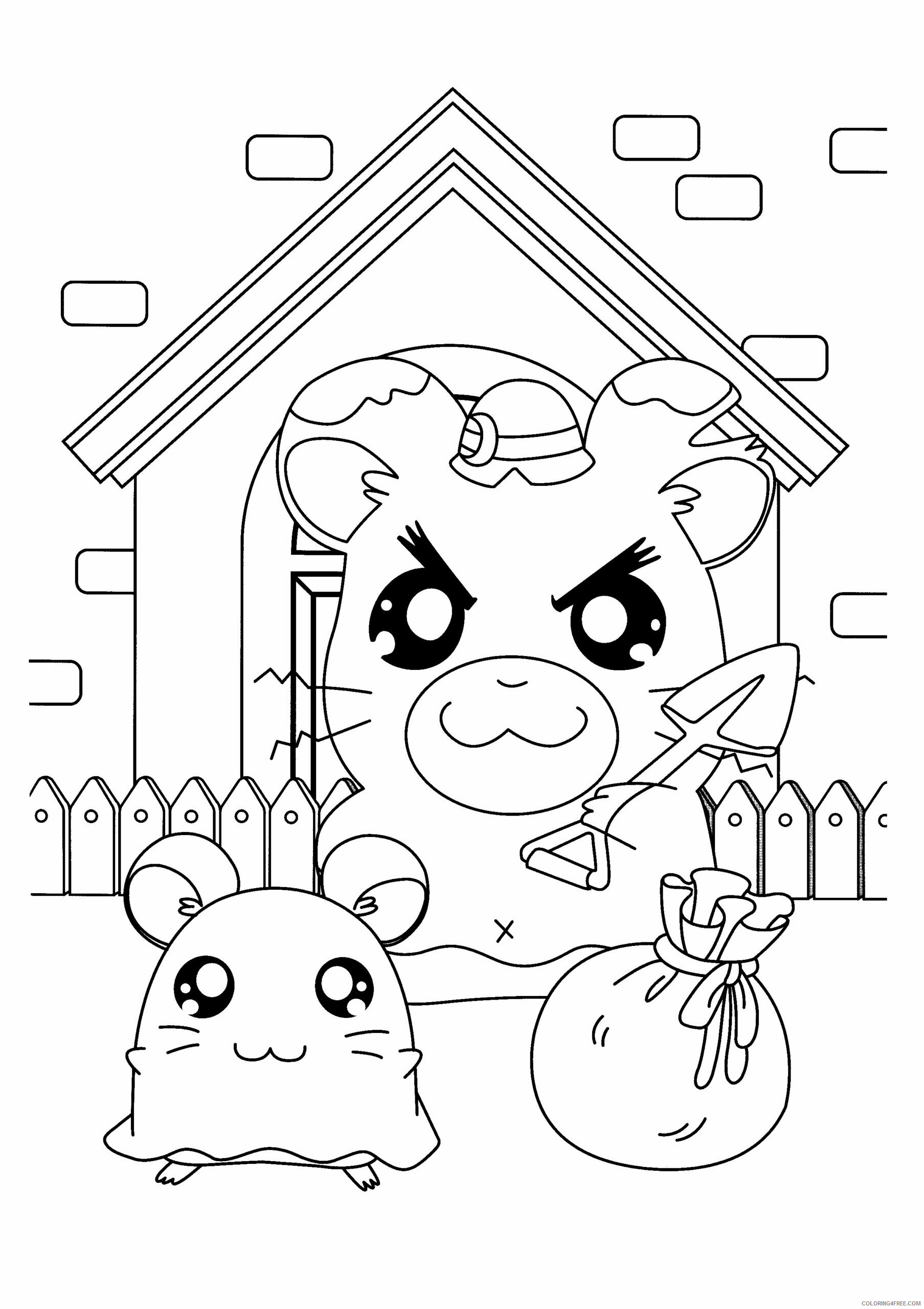 Hamtaro Printable Coloring Pages Anime hamtaro 188 2021 0654 Coloring4free