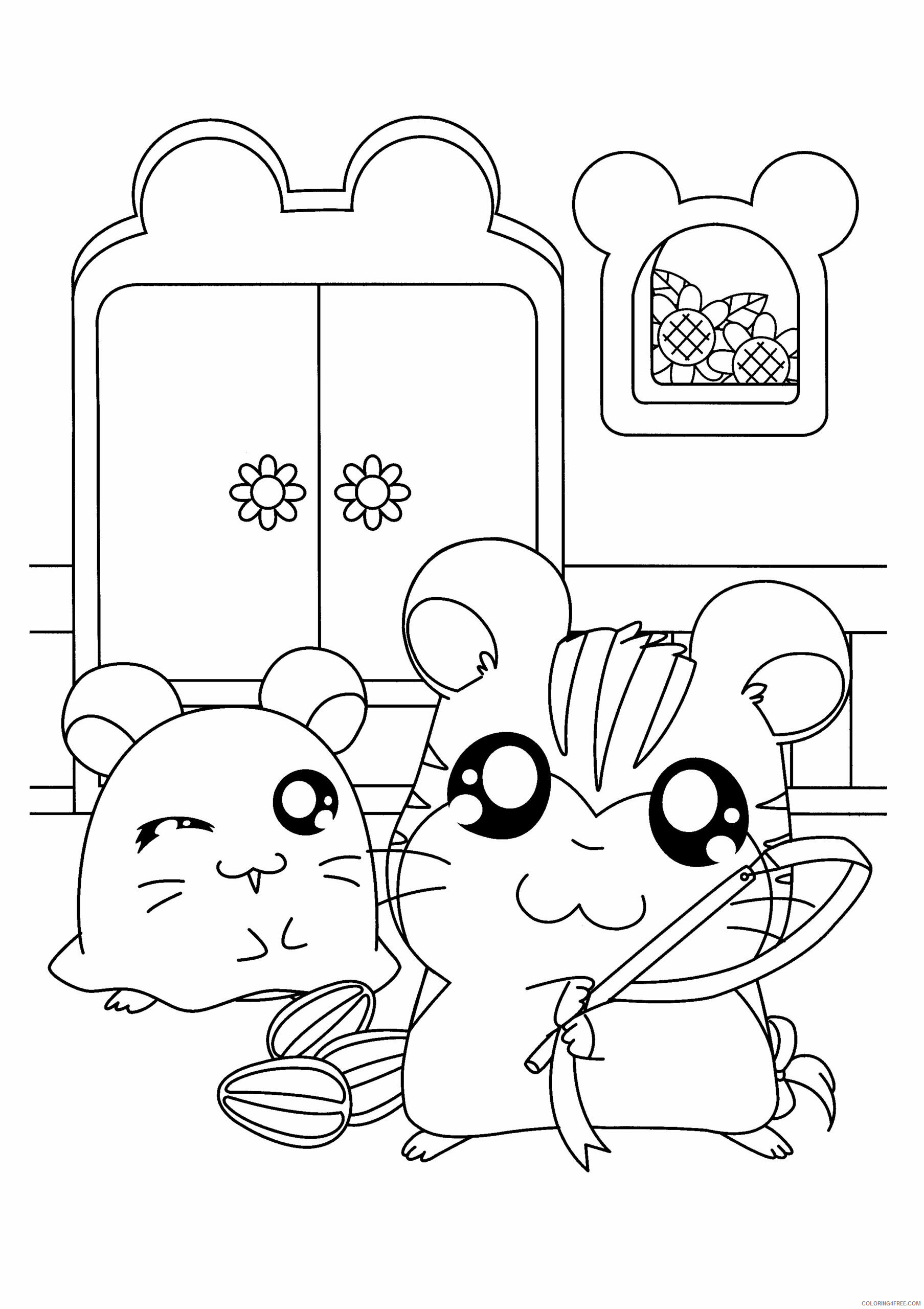 Hamtaro Printable Coloring Pages Anime hamtaro 202 2021 0670 Coloring4free