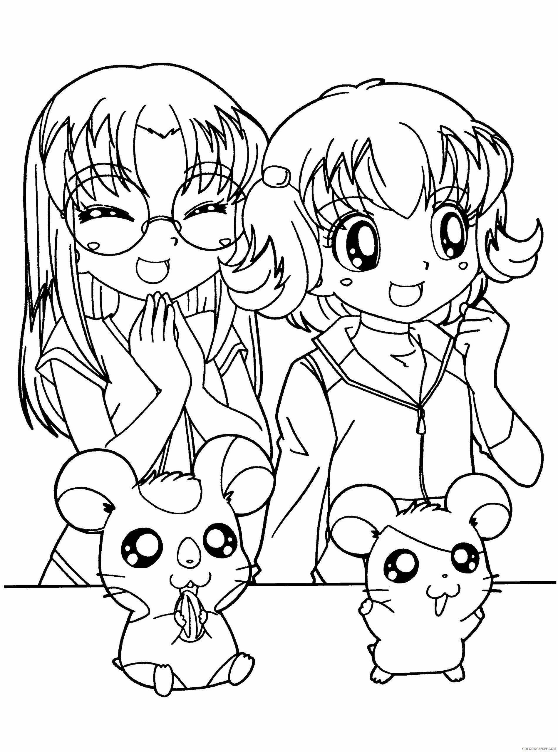 Hamtaro Printable Coloring Pages Anime hamtaro 24 2021 0700 Coloring4free