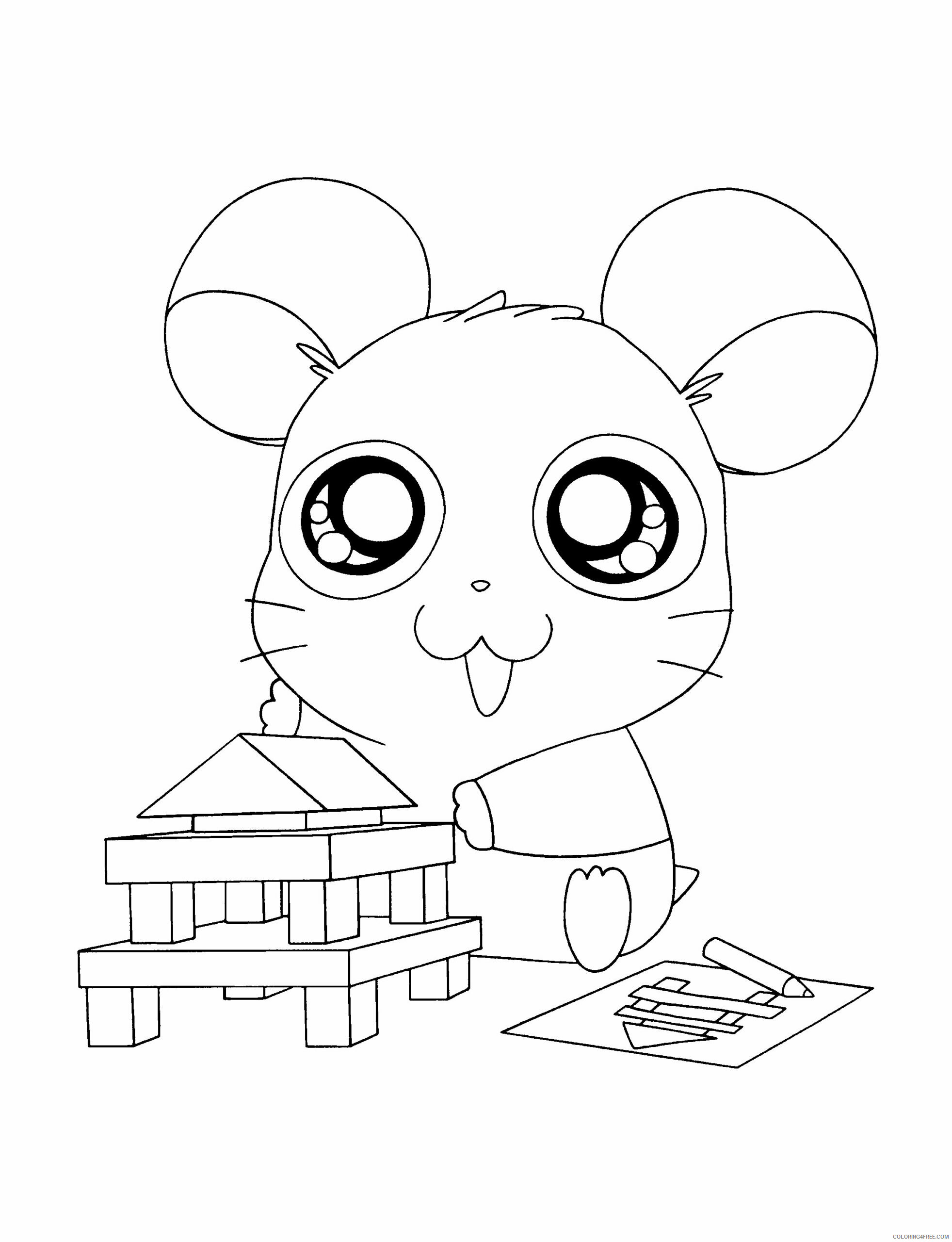 Hamtaro Printable Coloring Pages Anime hamtaro 92 2021 0806 Coloring4free