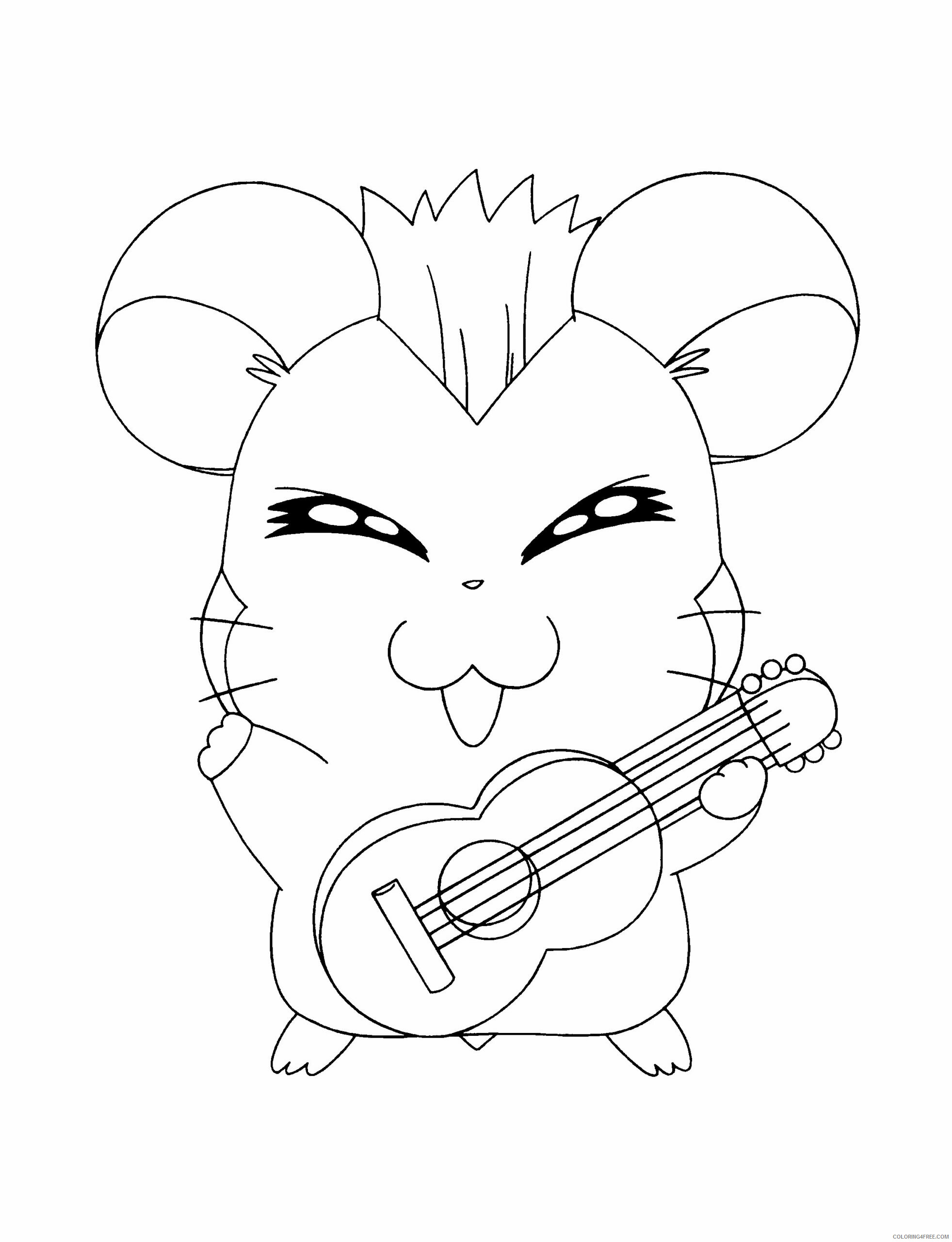 Hamtaro Printable Coloring Pages Anime hamtaro 94 2021 0808 Coloring4free