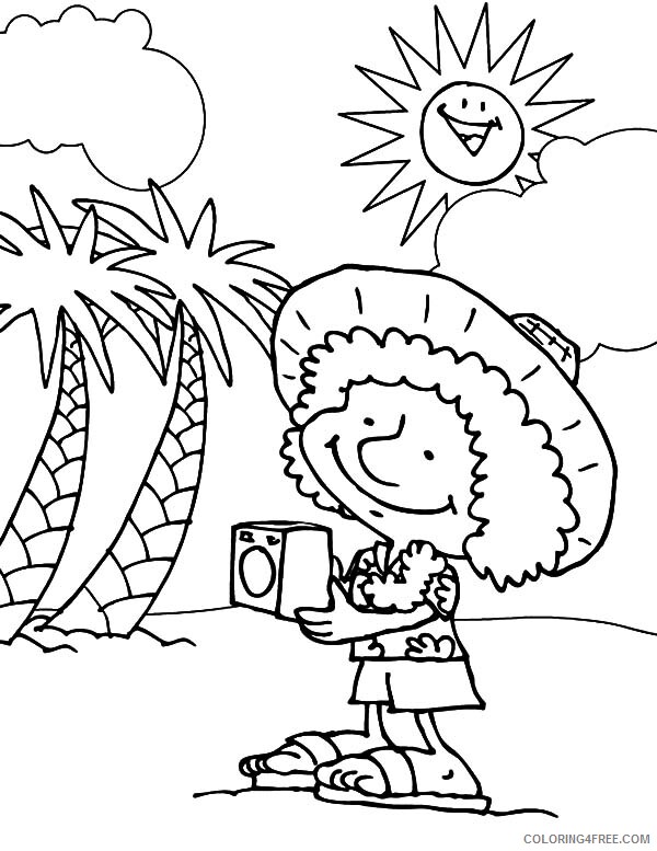 Hawaii Coloring Pages Nature Foreign Tourist in Hawaii Printable 2021 219 Coloring4free