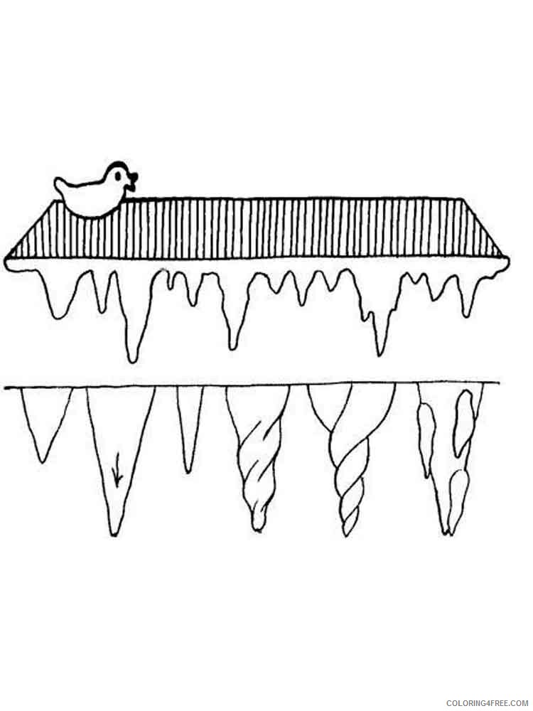 Icicles Coloring Pages Nature Icicles 10 Printable 2021 232 Coloring4free