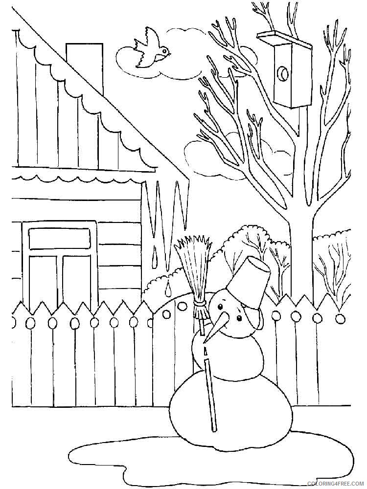 Icicles Coloring Pages Nature Icicles 3 Printable 2021 235 Coloring4free