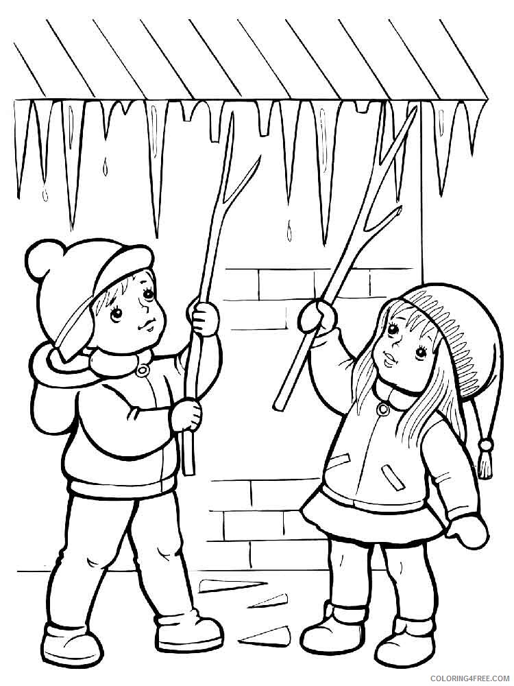 Icicles Coloring Pages Nature Icicles 6 Printable 2021 238 Coloring4free