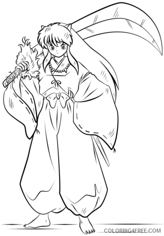 Inuyasha Printable Coloring Pages Anime 1528249074_inuyashaa4 2021 0813 Coloring4free