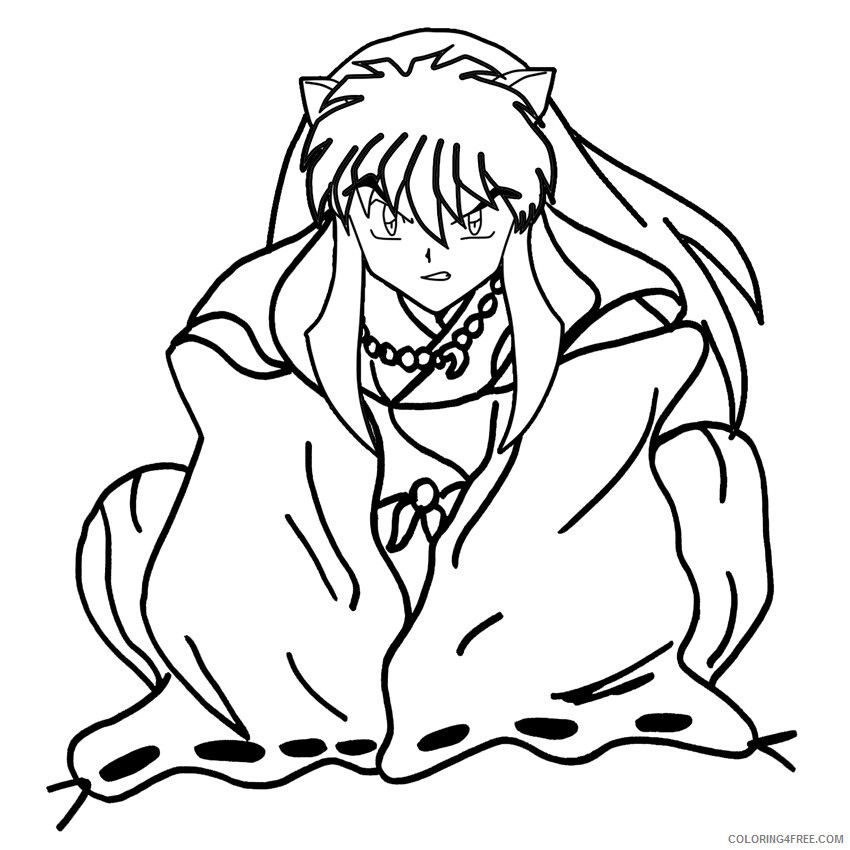 Inuyasha Printable Coloring Pages Anime Inuyasha Images 2021 0825 Coloring4free