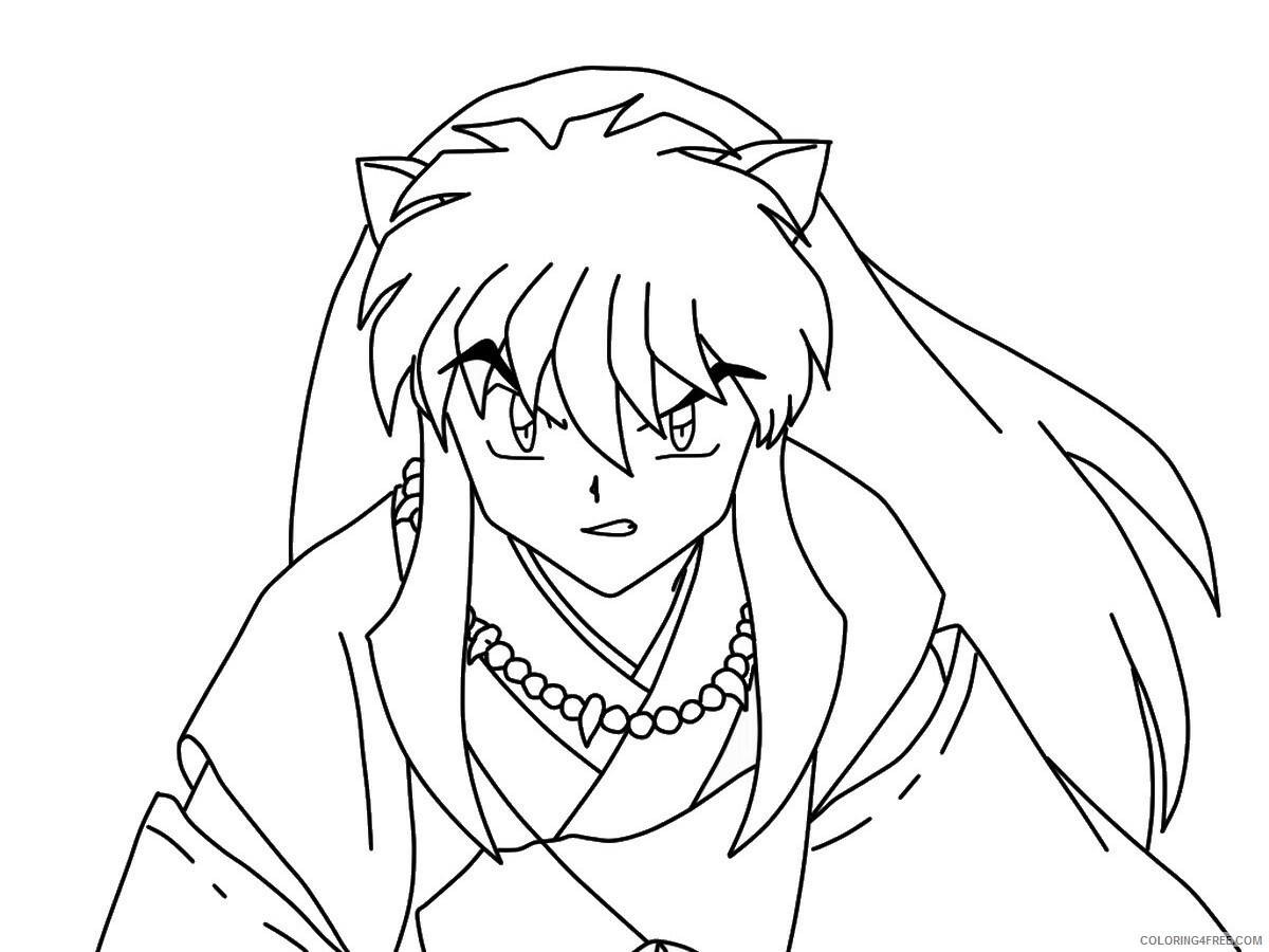Inuyasha Printable Coloring Pages Anime inuyasha_cl_18 2021 0820 Coloring4free