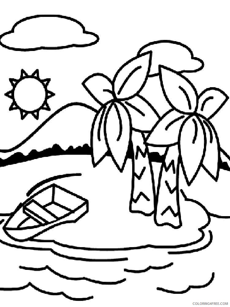 Island Coloring Pages Nature island 11 Printable 2021 244 Coloring4free