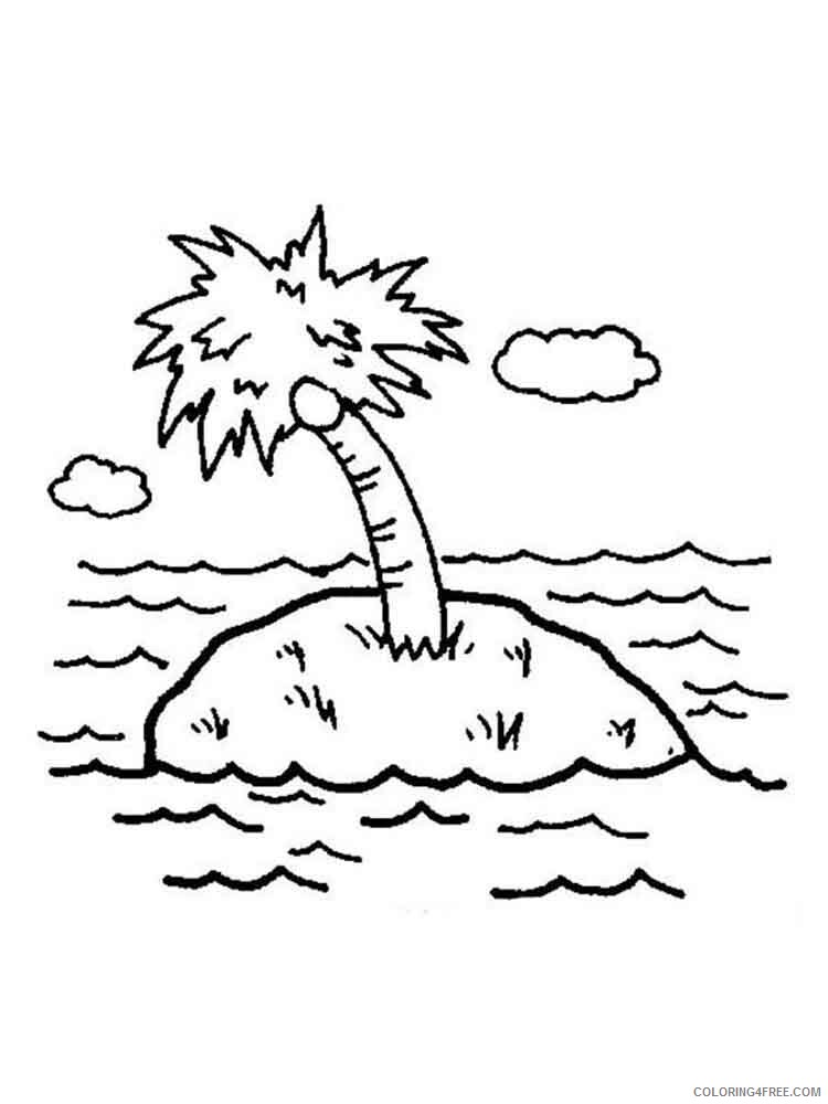 Island Coloring Pages Nature island 12 Printable 2021 245 Coloring4free