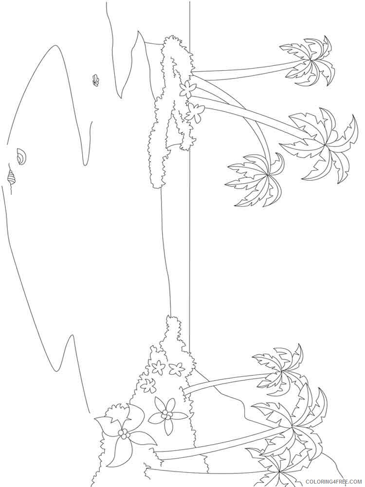 Island Coloring Pages Nature island 14 Printable 2021 247 Coloring4free