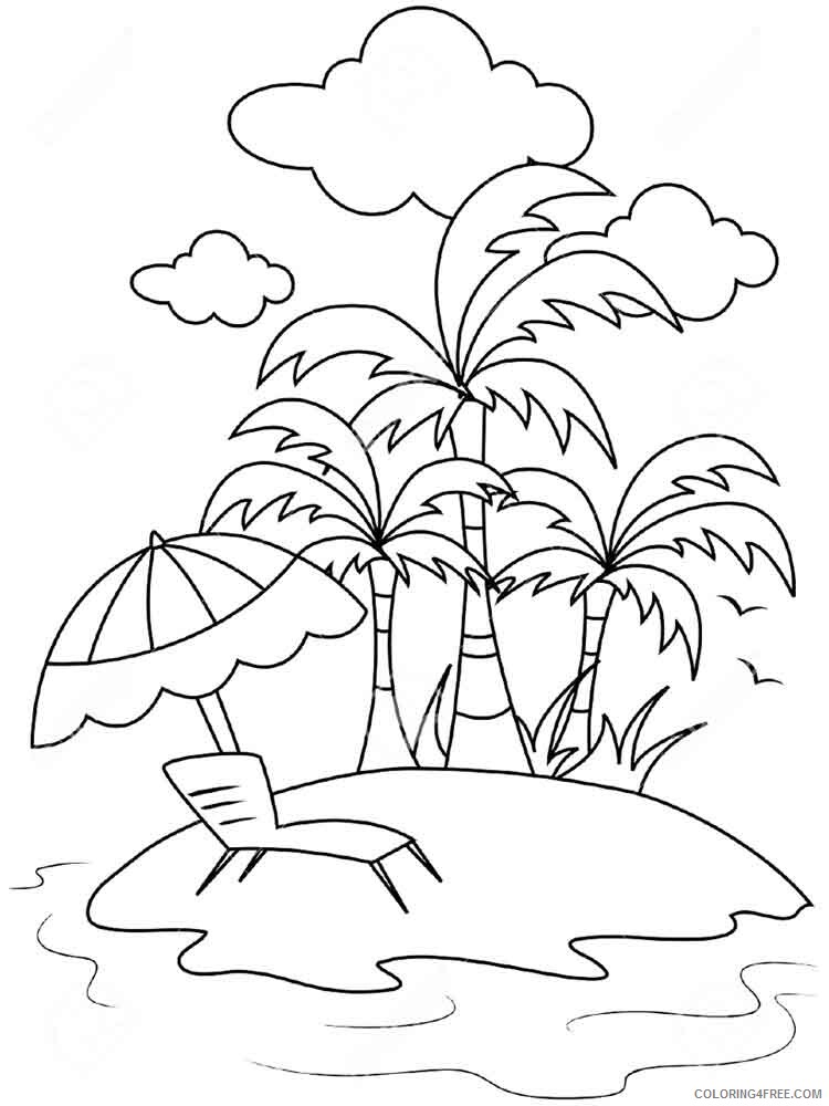 Island Coloring Pages Nature island 3 Printable 2021 249 Coloring4free