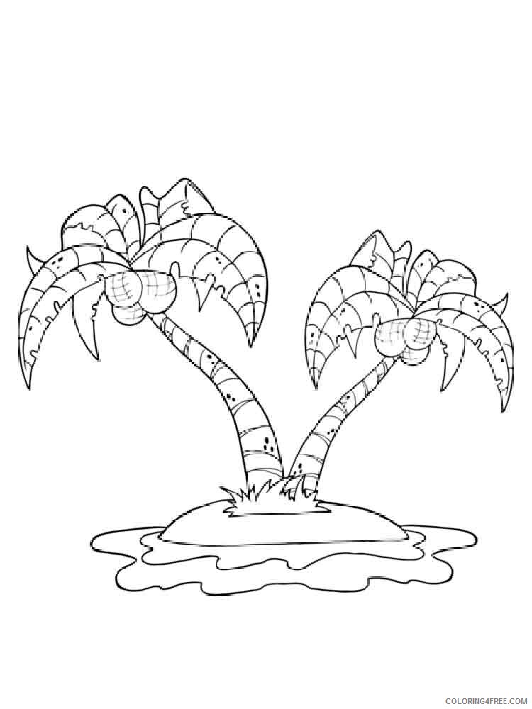 Island Coloring Pages Nature island 4 Printable 2021 250 Coloring4free