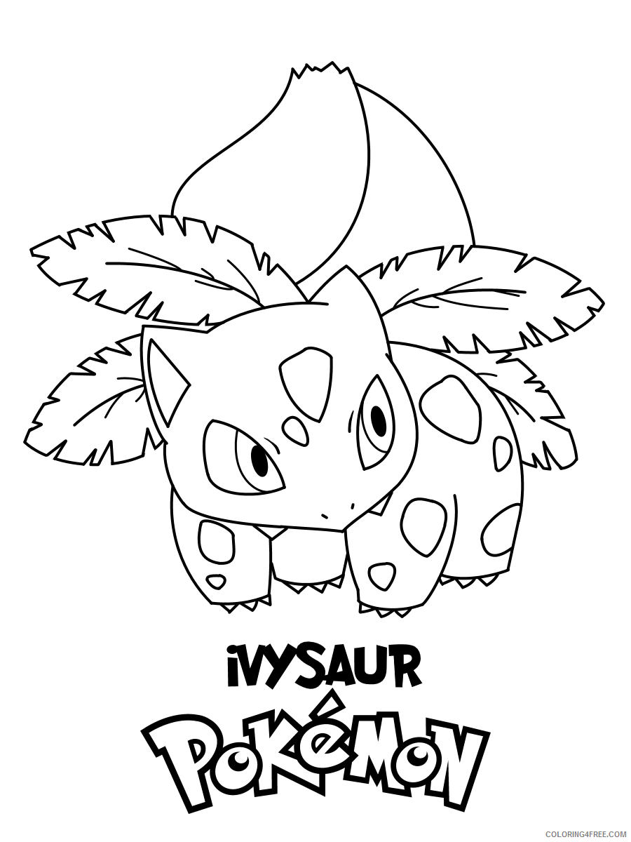 Ivysaur Pokemon Characters Printable Coloring Pages Ivysaur Pokemon 2021 044 Coloring4free
