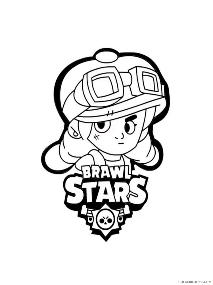 Jessie Coloring Pages Games jessie brawl stars 2 Printable 2021 100 Coloring4free