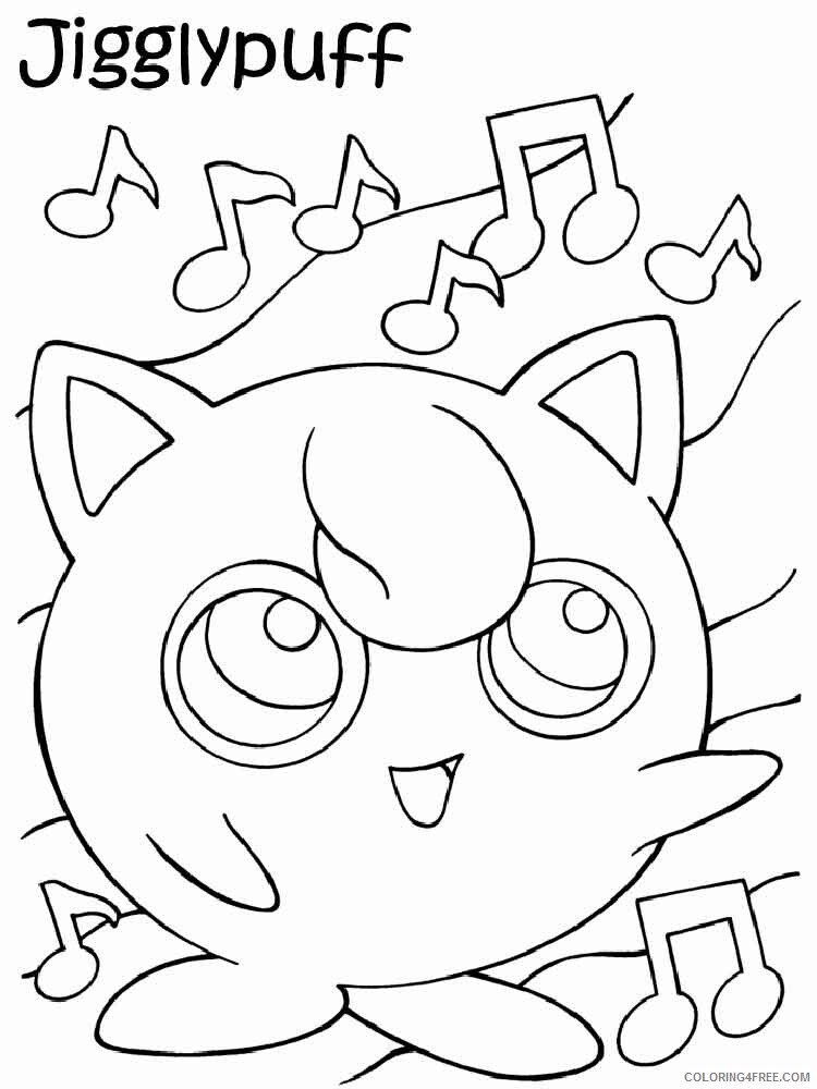 Jigglypuff Pokemon Characters Printable Coloring Pages all pokemon 10 2021 046 Coloring4free