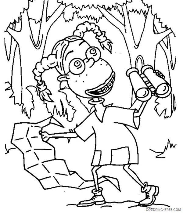 Jungle Coloring Pages Nature Eliza Exploring Jungle Map Thornberrys 2021 Coloring4free