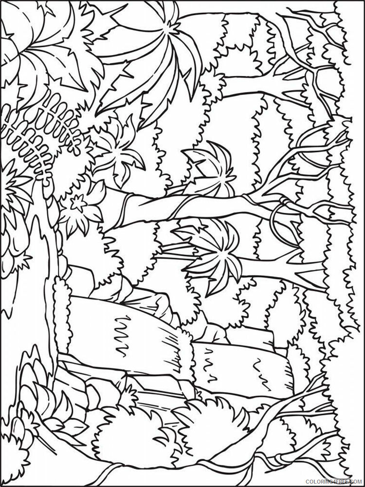 Jungle Coloring Pages Nature Jungle 2 Printable 2021 270 Coloring4free