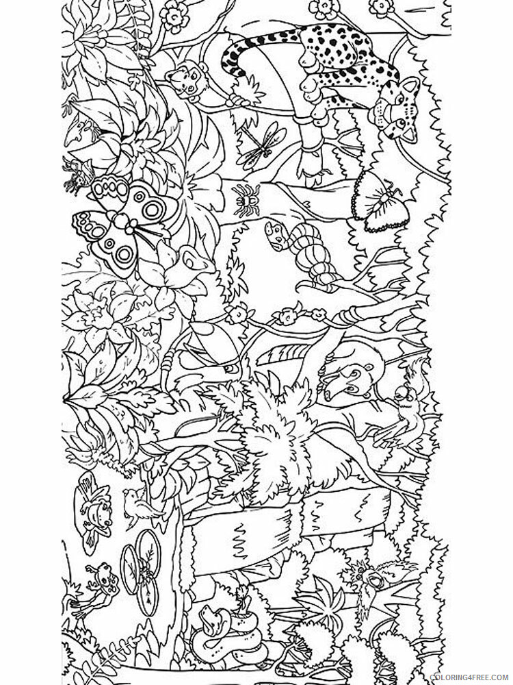Jungle Coloring Pages Nature Jungle 3 Printable 2021 271 Coloring4free