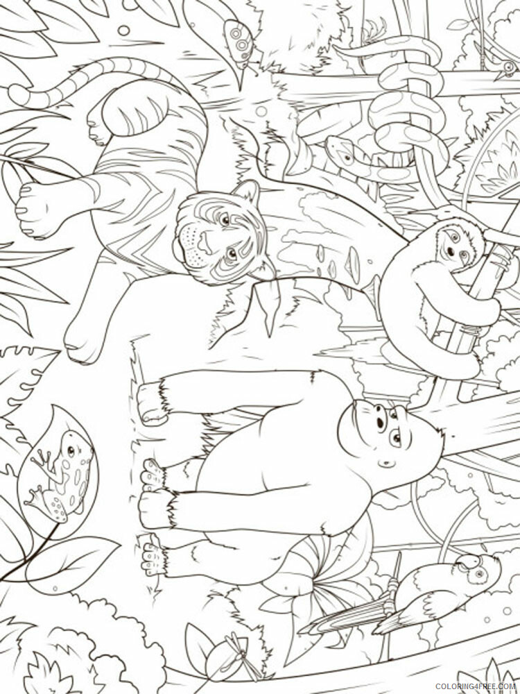 Jungle Coloring Pages Nature Jungle 4 Printable 2021 272 Coloring4free