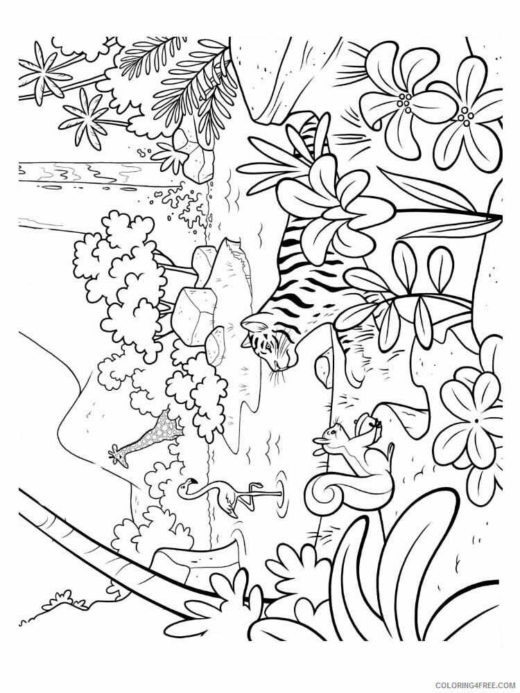 Jungle Coloring Pages Nature Jungle 5 Printable 2021 273 Coloring4free