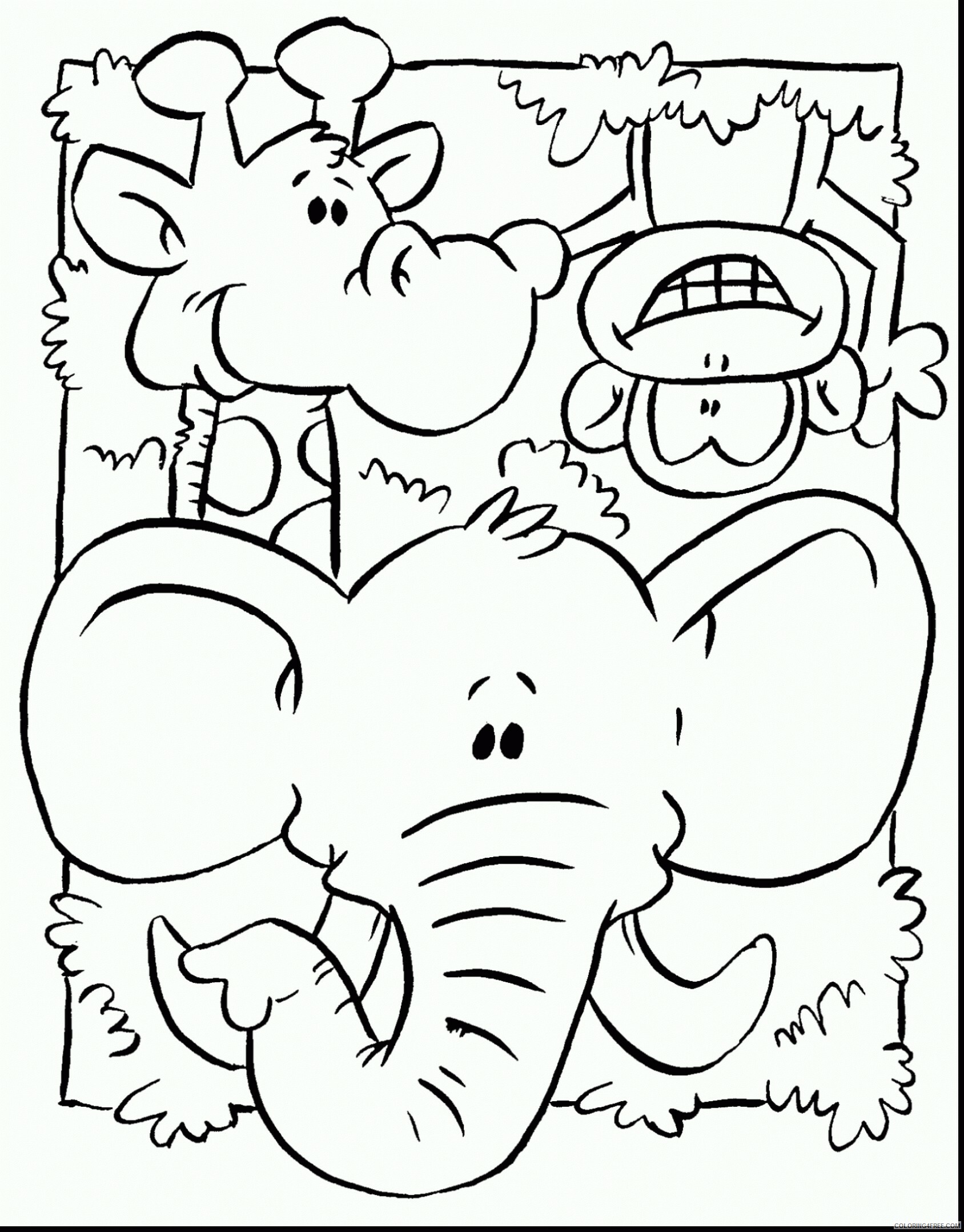 Jungle Coloring Pages Nature Jungle Animal Printable 2021 265 Coloring4free