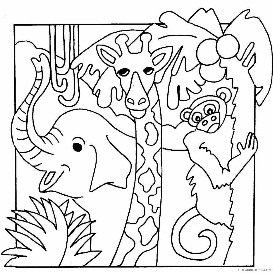 Jungle Coloring Pages Nature Jungle Printable 2021 267 Coloring4free