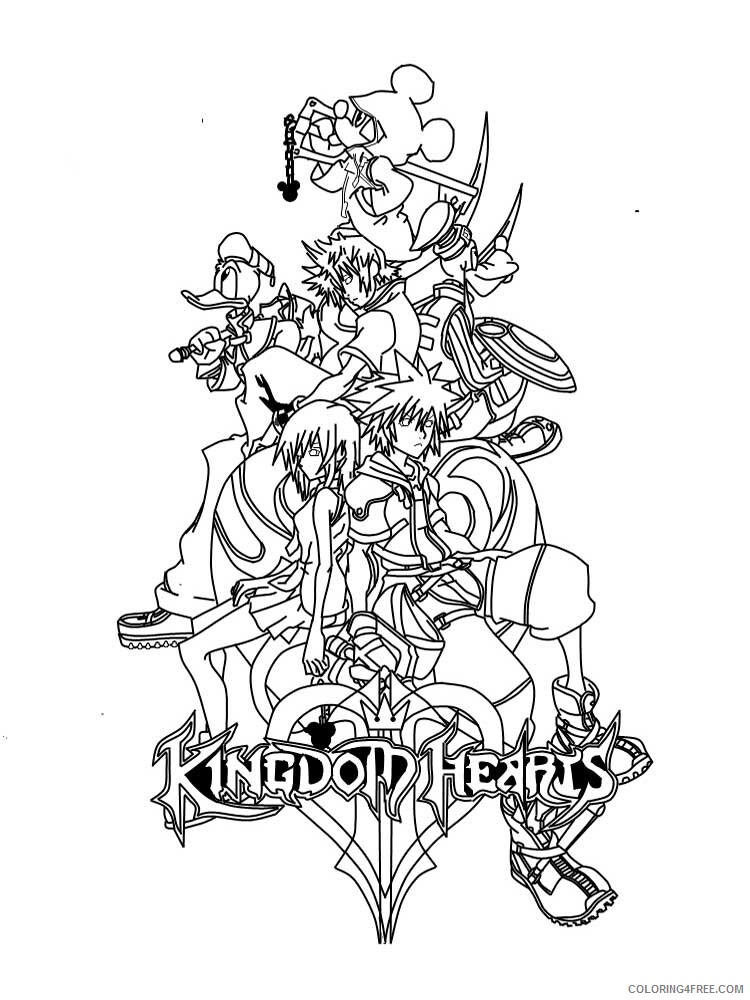 Kingdom Hearts Coloring Pages Games Kingdom Hearts 6 Printable 2021 0339 Coloring4free