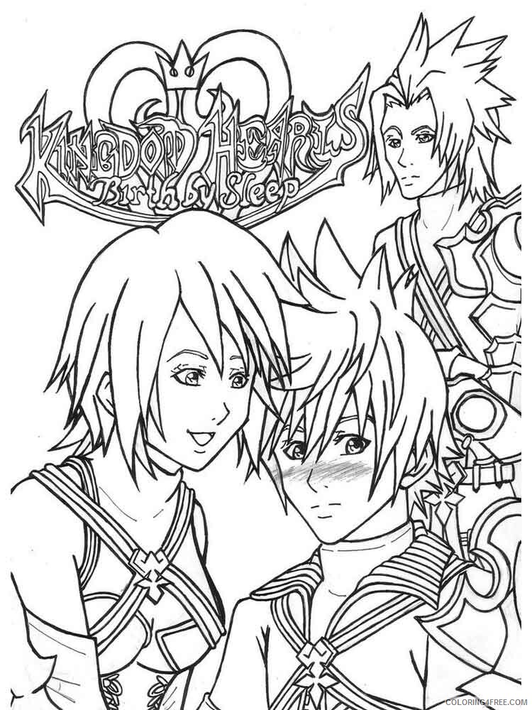 Kingdom Hearts Coloring Pages Games kingdom hearts 14 Printable 2021 0329 Coloring4free