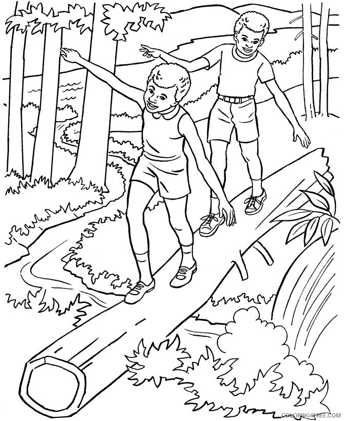 Landscape Coloring Pages Nature of Nature Printable 2021 281 Coloring4free