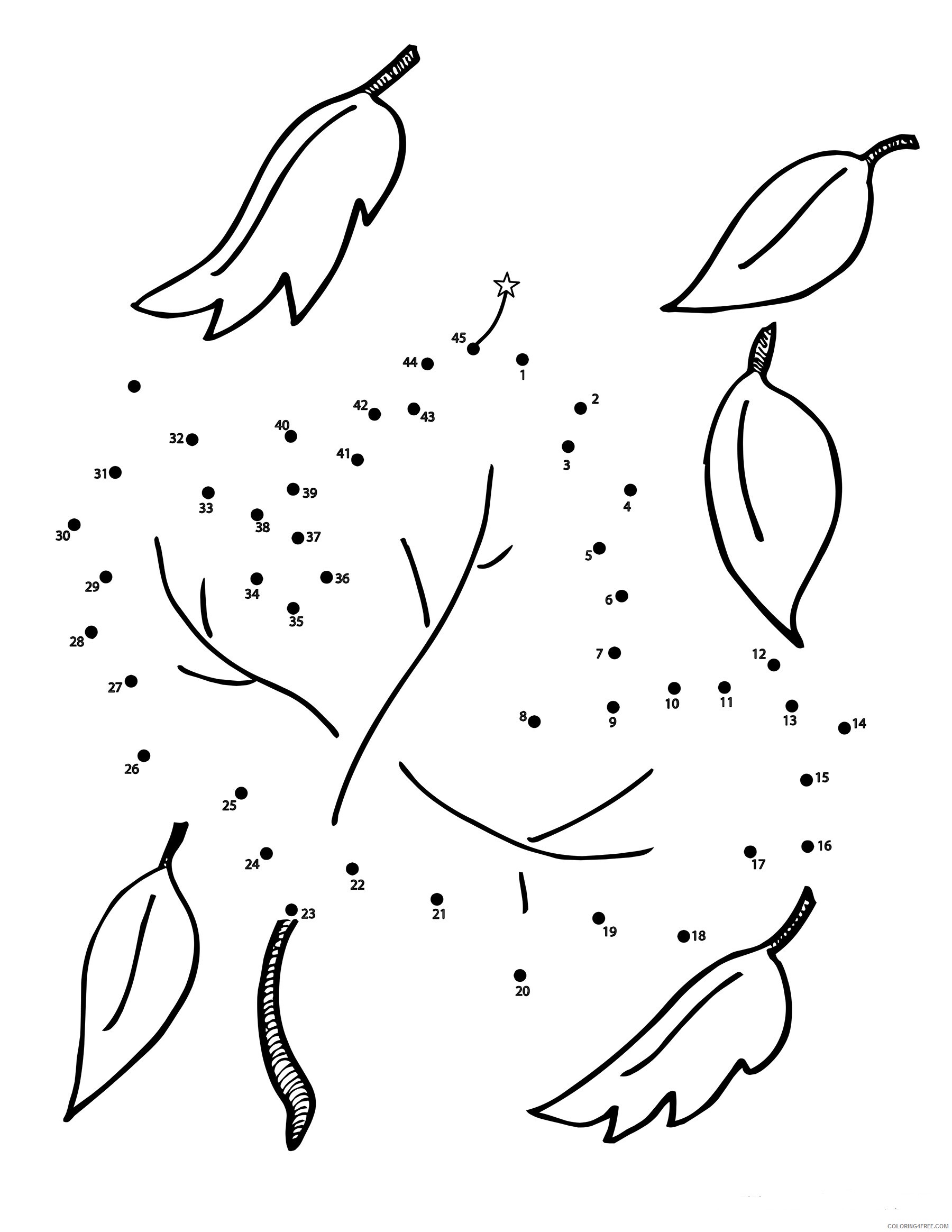 Leaf Coloring Pages Nature 1543193739_dot leaf 1 Printable 2021 305 Coloring4free