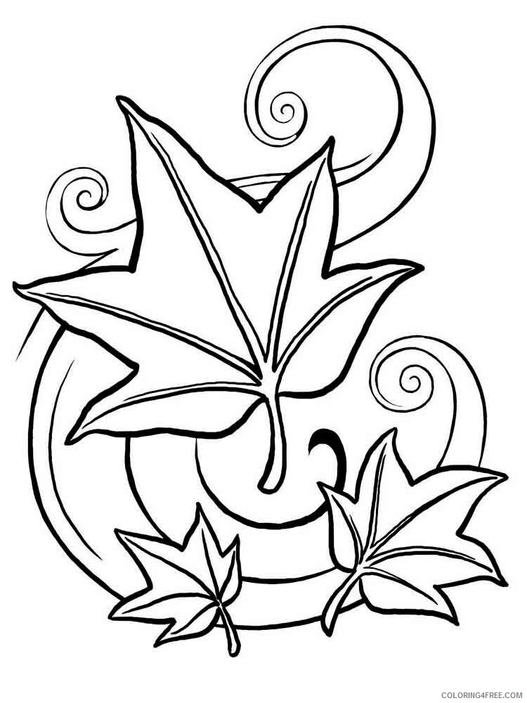 Leaf Coloring Pages Nature leaf 2 Printable 2021 322 Coloring4free