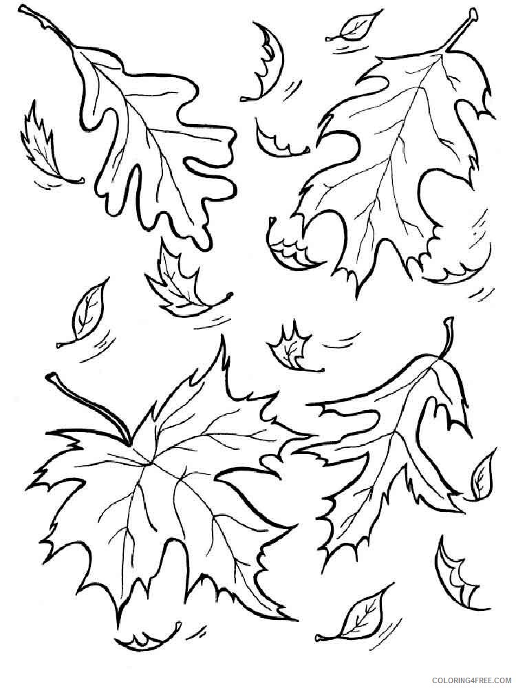 Leaf Coloring Pages Nature leaf 4 Printable 2021 331 Coloring4free