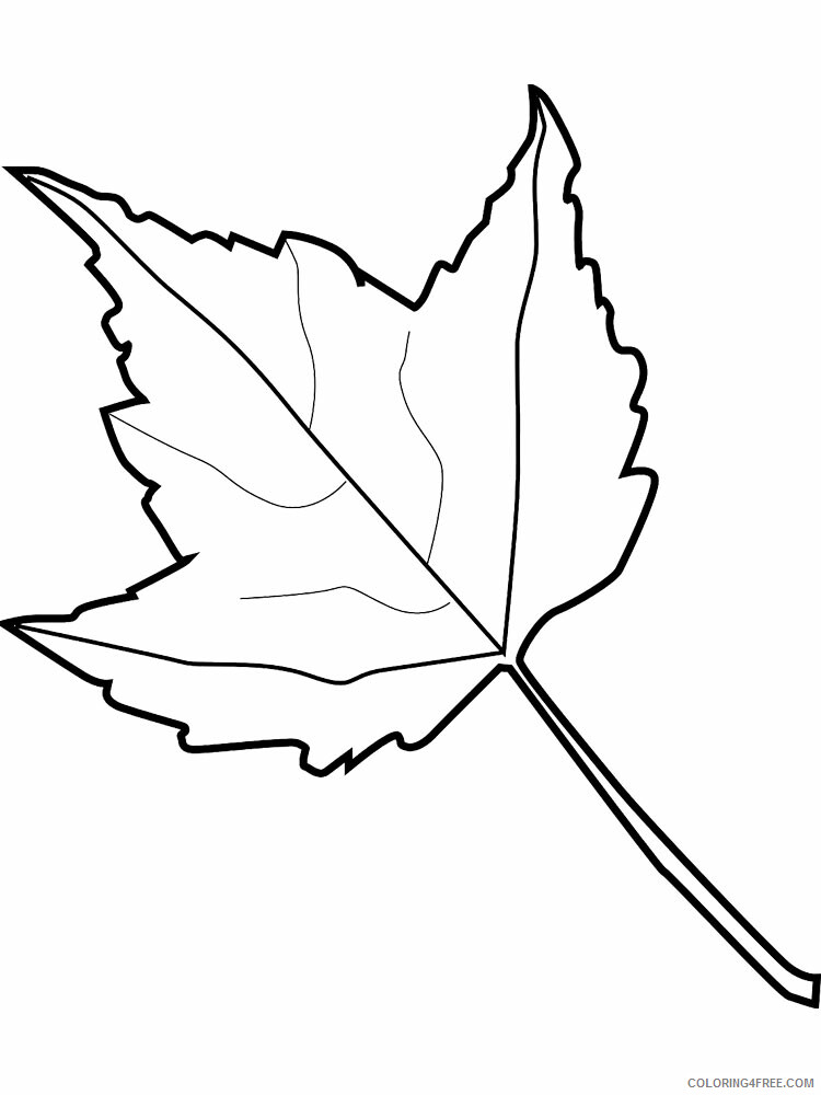 Leaf Coloring Pages Nature leaf stencils 13 Printable 2021 338 Coloring4free