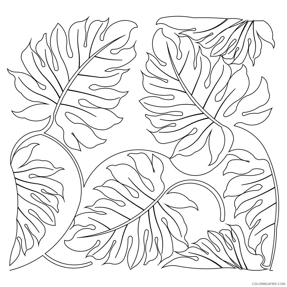 Leaves Coloring Pages Nature Fall Leaves Printable 2021 357 Coloring4free